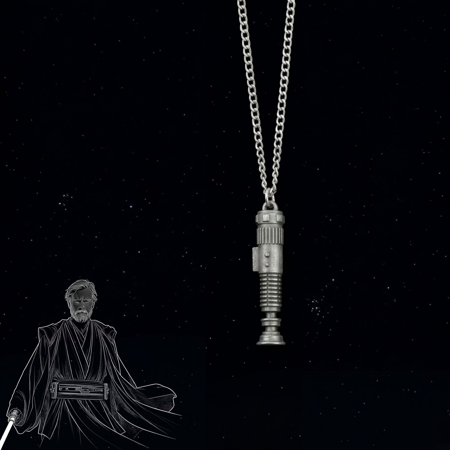 Colgantes estilo sable laser